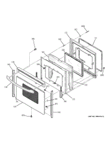 04 - Door parts for Ge Range JBP80SF2SB from AppliancePartsPros.com