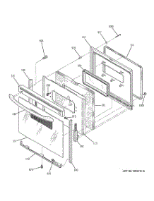 04 - Door parts for Ge Range JBP67BD2WH from AppliancePartsPros.com