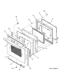 04 - Door parts for Ge Range JBP82BF2BB from AppliancePartsPros.com