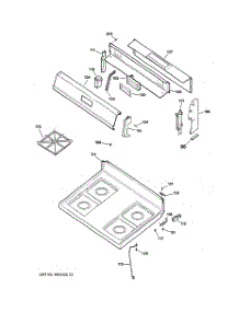 02 - Control Panel & Cooktop parts for Ge Range JGBS20BEA1CT from AppliancePartsPros.com