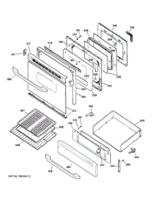 04 - Door & Drawer Parts parts for Ge Range JGBP32SEH1SS from AppliancePartsPros.com