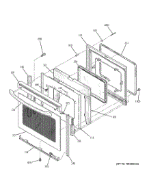 04 - Door parts for Ge Range EER3002F01CC from AppliancePartsPros.com