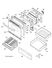 04 - Door & Drawer Parts parts for Ge Range EGR3000ED3BB from AppliancePartsPros.com