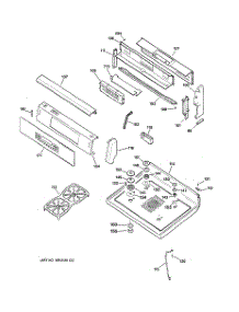 02 - Control Panel & Cooktop parts for Ge Range JGB920SEC4SS from AppliancePartsPros.com