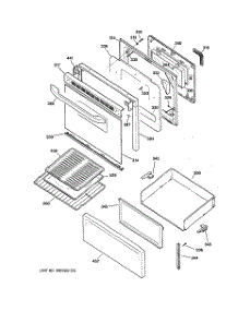 03 - Door & Drawer Parts parts for Ge Range JBP61BD5WH from AppliancePartsPros.com