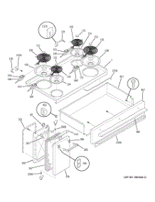 02 - Cooktop parts for Ge Range JCP67Y5WW from AppliancePartsPros.com