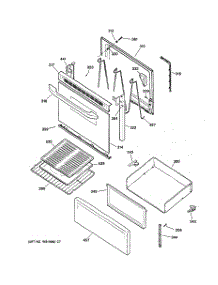 03 - Door & Drawer Parts parts for Ge Range JBS03BC3WH from AppliancePartsPros.com