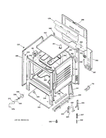 02 - Body Parts parts for Ge Range JBS08PIC3WW from AppliancePartsPros.com