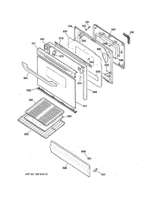04 - Door & Drawer Parts parts for Ge Range JGBP25BEC5WH from AppliancePartsPros.com