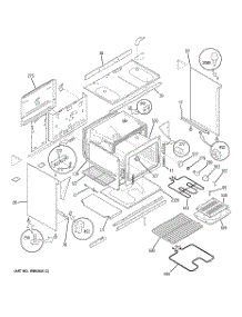 03 - Body Parts parts for Ge Range JCS57F1WW from AppliancePartsPros.com
