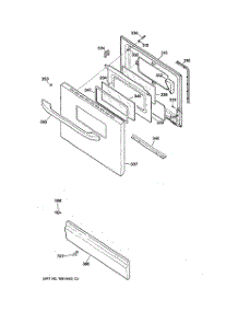 04 - Door & Drawer Parts parts for Ge Range JGBS09PEF1WW from AppliancePartsPros.com
