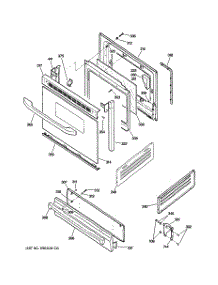 04 - Door & Drawer Parts parts for Ge Range JGBS10WEF1WW from AppliancePartsPros.com