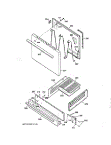 04 - Door & Drawer Parts parts for Ge Range JGBS02PPA6WH from AppliancePartsPros.com