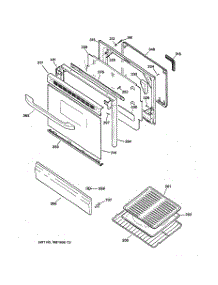 04 - Door & Drawer Parts parts for Ge Range JGBP24BEA7WH from AppliancePartsPros.com