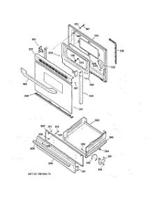 04 - Door & Drawer Parts parts for Ge Range JGSS05BEA7BB from AppliancePartsPros.com