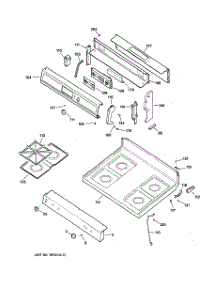 02 - Control Panel & Cooktop parts for Ge Range JGBP26BEA3CT from AppliancePartsPros.com
