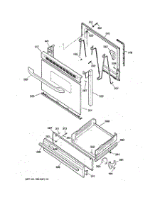04 - Door & Drawer Parts parts for Ge Range JGBS04BEA2CT from AppliancePartsPros.com