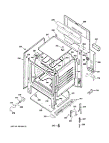 02 - Body Parts parts for Ge Range JBS15F1WH from AppliancePartsPros.com