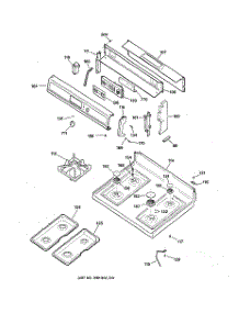02 - Control Panel & Cooktop parts for Ge Range EGR3000ED2WW from AppliancePartsPros.com