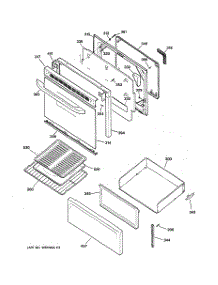 03 - Door & Drawer Parts parts for Ge Range JBP21BC2CT from AppliancePartsPros.com
