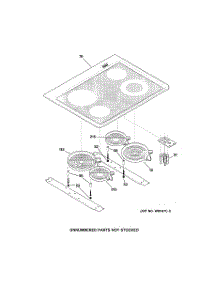 02 - Cooktop parts for Ge Range JDP40WB2CC from AppliancePartsPros.com