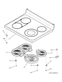 02 - Cooktop parts for Ge Range JB960AB4AA from AppliancePartsPros.com