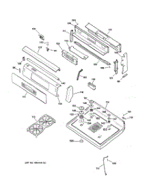 02 - Control Panel & Cooktop parts for Ge Range JGB920BEC4BB from AppliancePartsPros.com