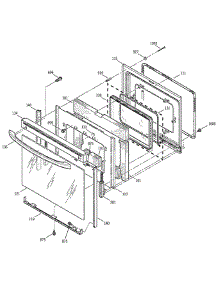 Door parts for Ge Range JBP78DD1WW from AppliancePartsPros.com
