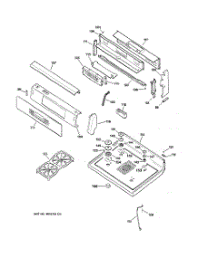 02 - Control Panel & Cooktop parts for Ge Range JGB920SEC2SS from AppliancePartsPros.com