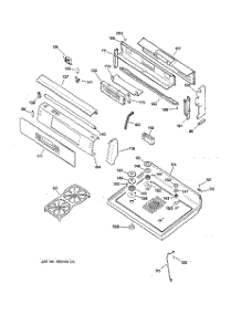 02 - Control Panel & Cooktop parts for Ge Range JGB920BEC3BB from AppliancePartsPros.com