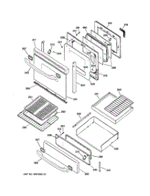 04 - Door & Drawer Parts parts for Ge Range JGB920KEC2CC from AppliancePartsPros.com