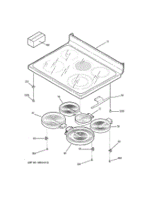 02 - Cooktop parts for Ge Range JBP80TF1WW from AppliancePartsPros.com