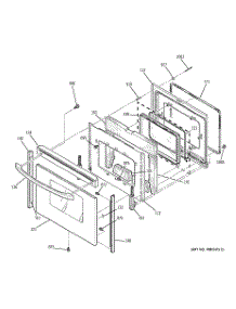 04 - Door parts for Ge Range JBP82SF1SS from AppliancePartsPros.com