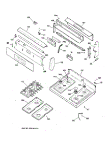02 - Control Panel & Cooktop parts for Ge Range JGBP86BEB5BB from AppliancePartsPros.com