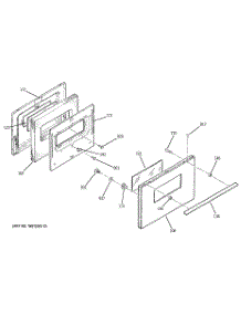 03 - Door parts for Ge Range JSS16PD1AD from AppliancePartsPros.com