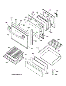 04 - Door & Drawer Parts parts for Ge Range JGBP79MEB2BC from AppliancePartsPros.com