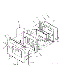 04 - Door parts for Ge Range EER3001D00SS from AppliancePartsPros.com