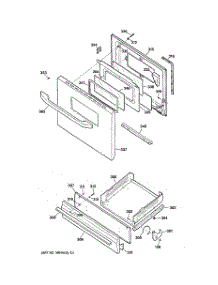 04 - Door & Drawer Parts parts for Ge Range JGBS07PEA6WW from AppliancePartsPros.com
