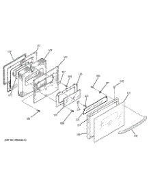 03 - Door parts for Ge Range JGSP44WEY7WW from AppliancePartsPros.com