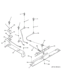 05 - Surface Burner parts for Ge Range JGSP44WEY7WW from AppliancePartsPros.com