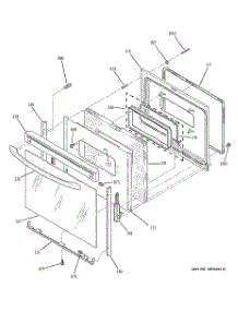 04 - Door parts for Ge Range JBP66CB1CC from AppliancePartsPros.com