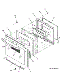 04 - Door parts for Ge Range JBP67BD1CT from AppliancePartsPros.com