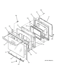 04 - Door parts for Ge Range JBP79TD2WW from AppliancePartsPros.com