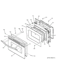 04 - Door parts for Ge Range JCS966SD1SS from AppliancePartsPros.com