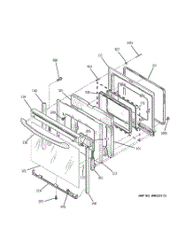 04 - Door parts for Ge Range JBP69WD1WW from AppliancePartsPros.com
