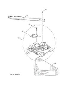 05 - Door Lock parts for Ge Range JBP10WD1WW from AppliancePartsPros.com