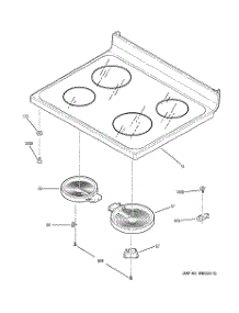02 - Cooktop parts for Ge Range JB600CD1CC from AppliancePartsPros.com