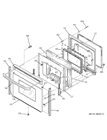 04 - Door parts for Ge Range JBP79SD2SS from AppliancePartsPros.com