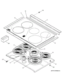 02 - Cooktop parts for Ge Range JCS966BD1BB from AppliancePartsPros.com