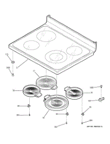 02 - Cooktop parts for Ge Range JB940KD1CC from AppliancePartsPros.com